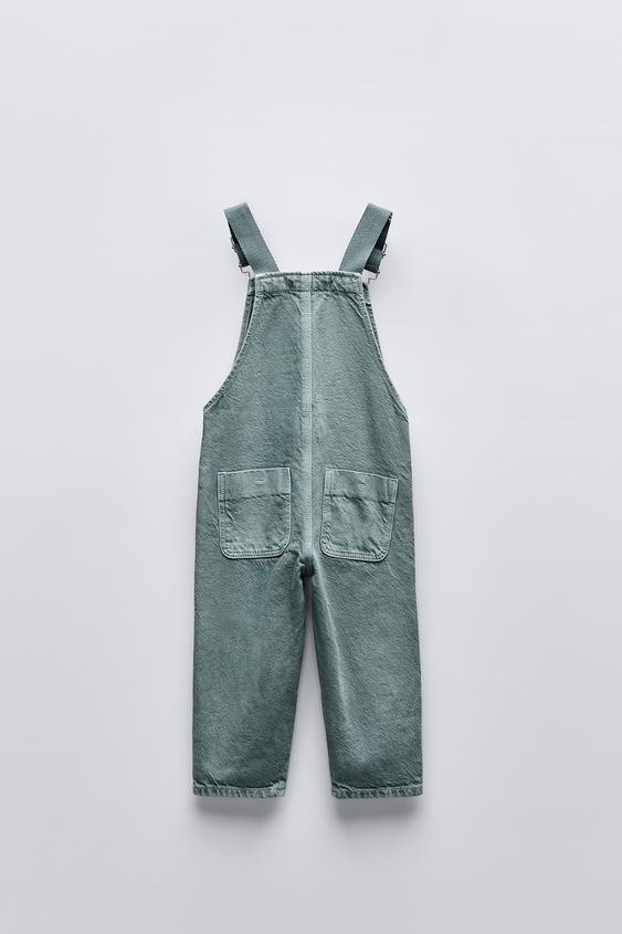 Zara CANVAS TWILL OVERALLS