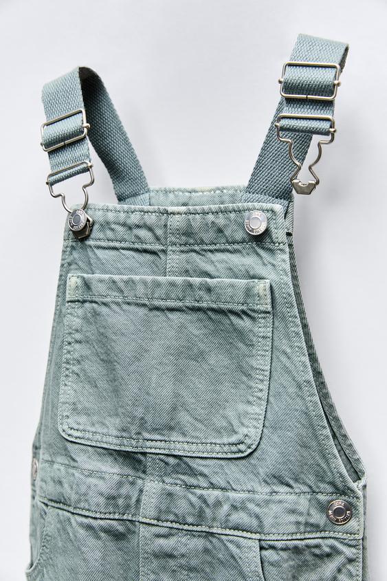 Zara CANVAS TWILL OVERALLS