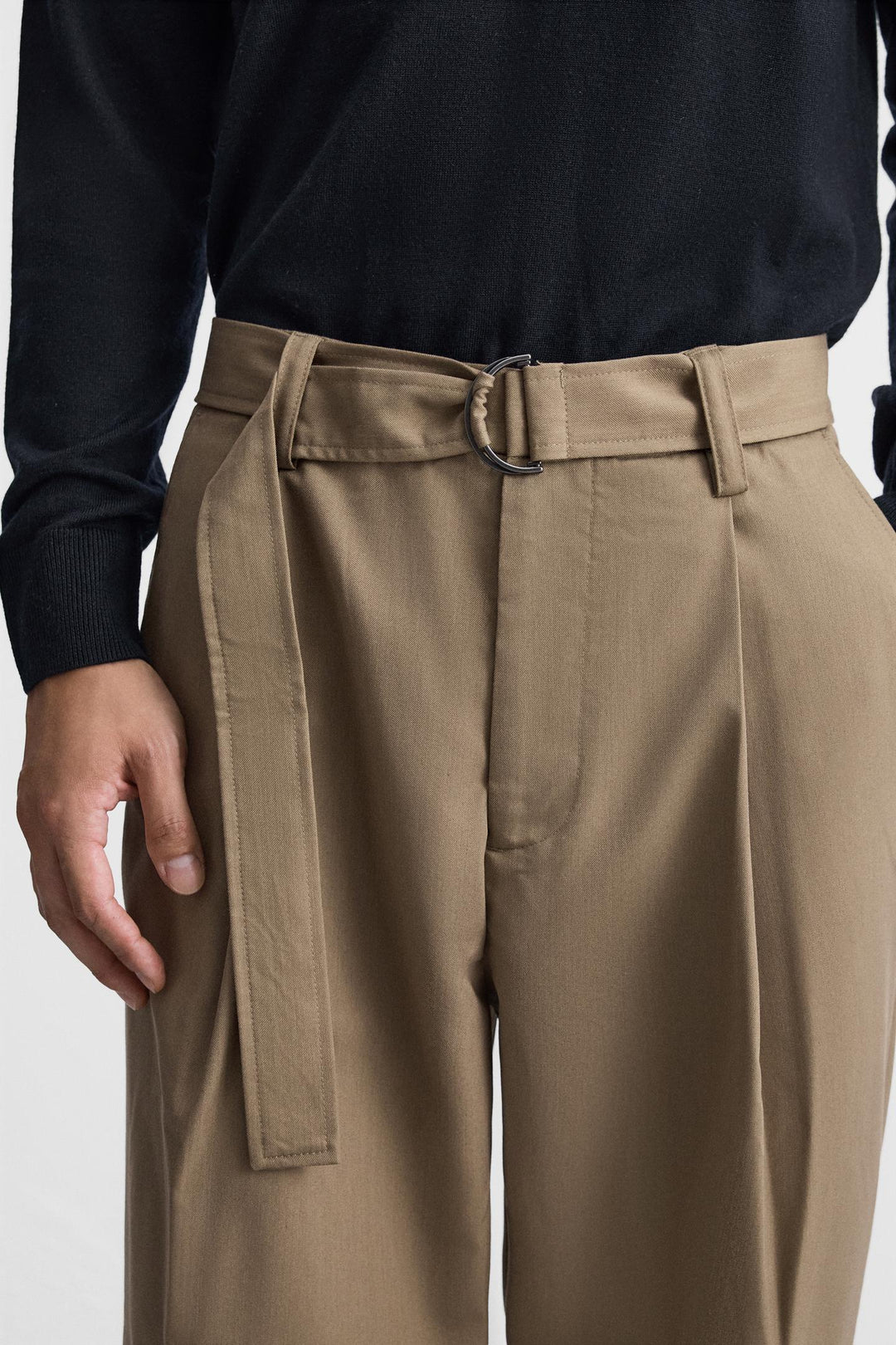 ZARA PLEATED PANTS WITH BELT