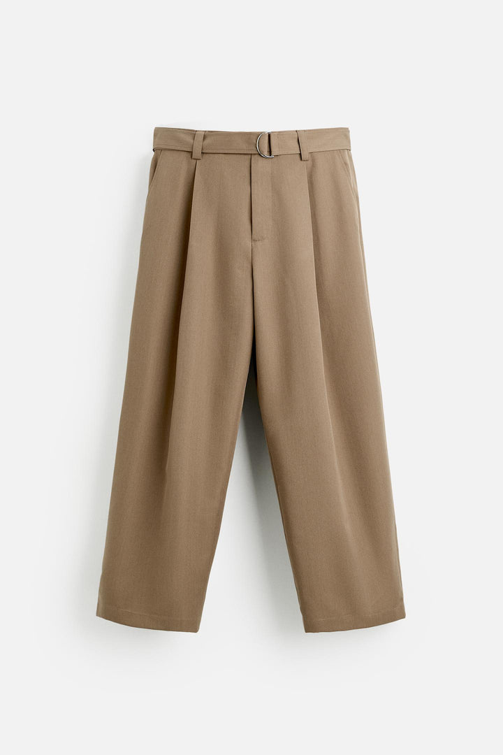 ZARA PLEATED PANTS WITH BELT