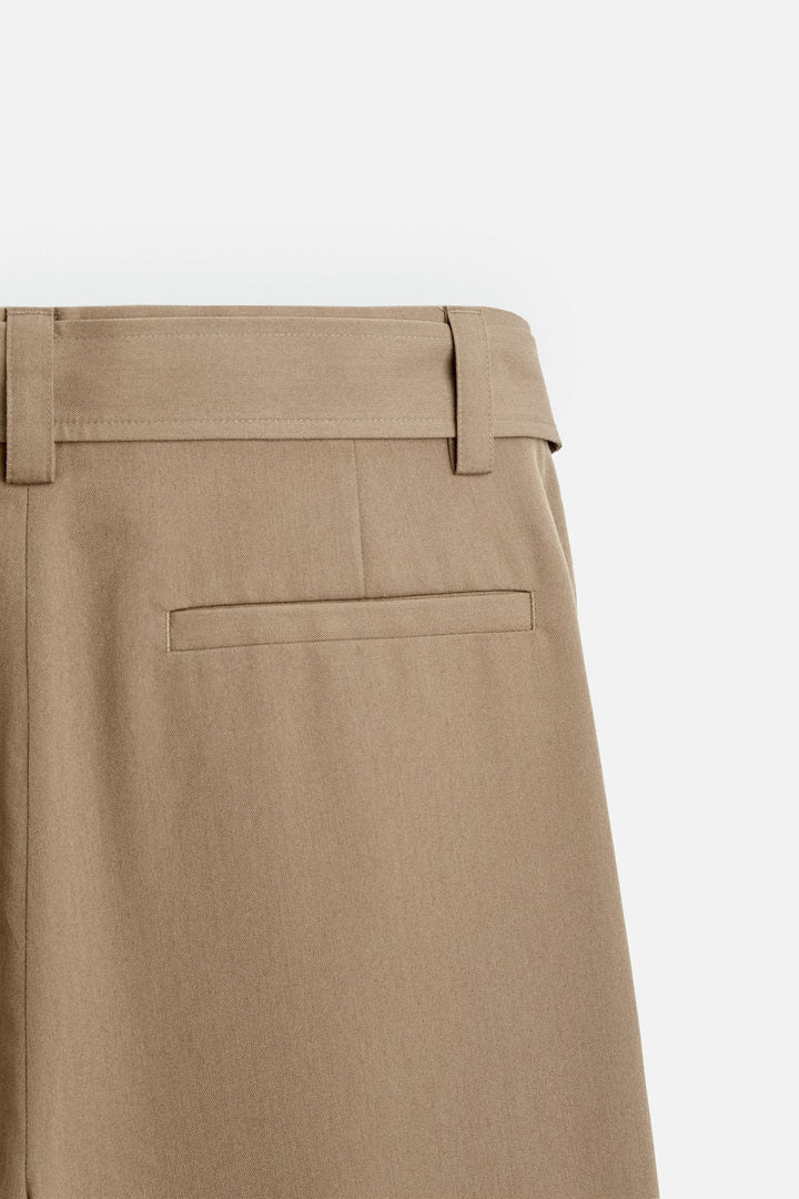 ZARA PLEATED PANTS WITH BELT