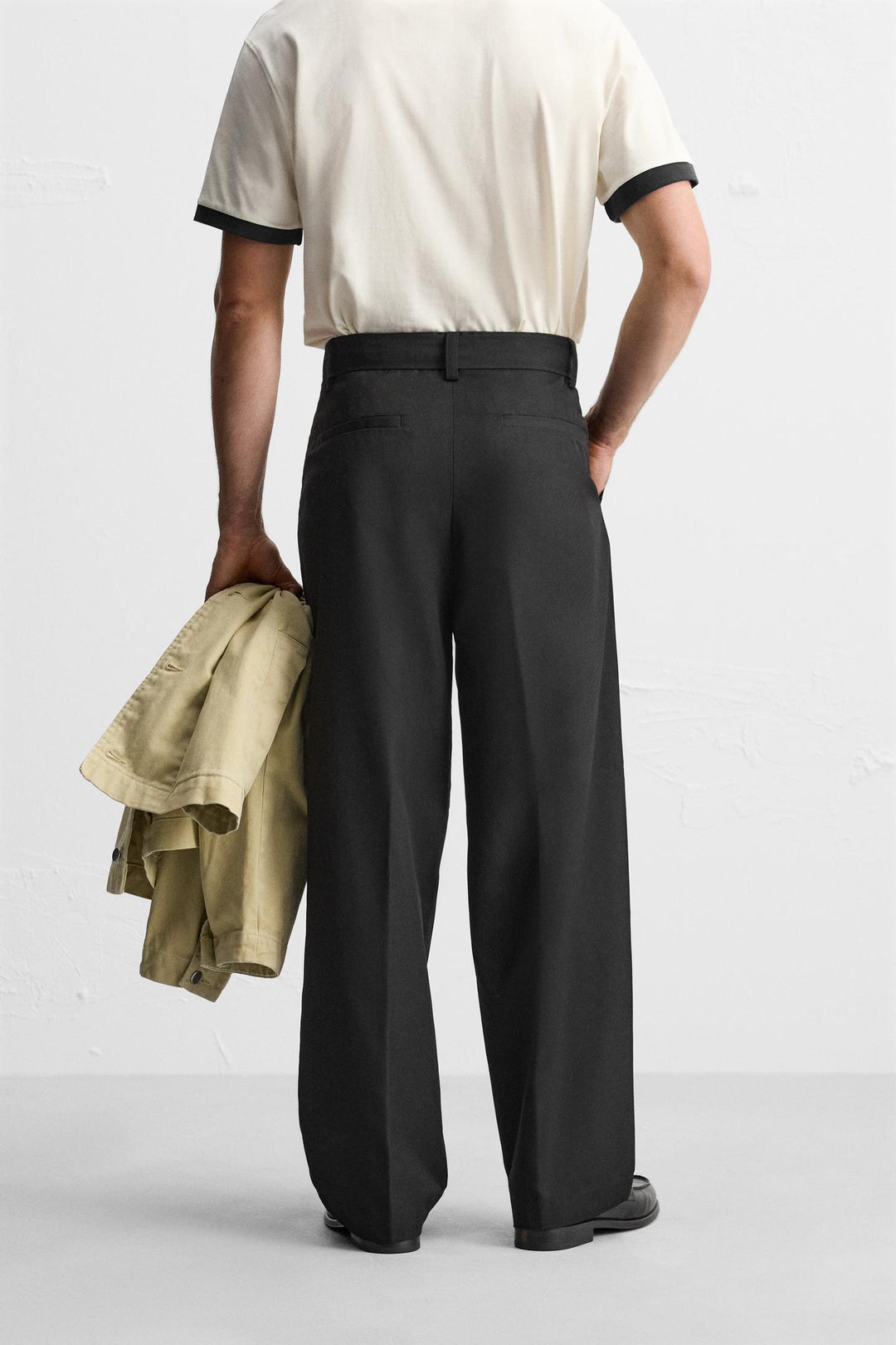 ZARA PLEATED PANTS WITH BELT