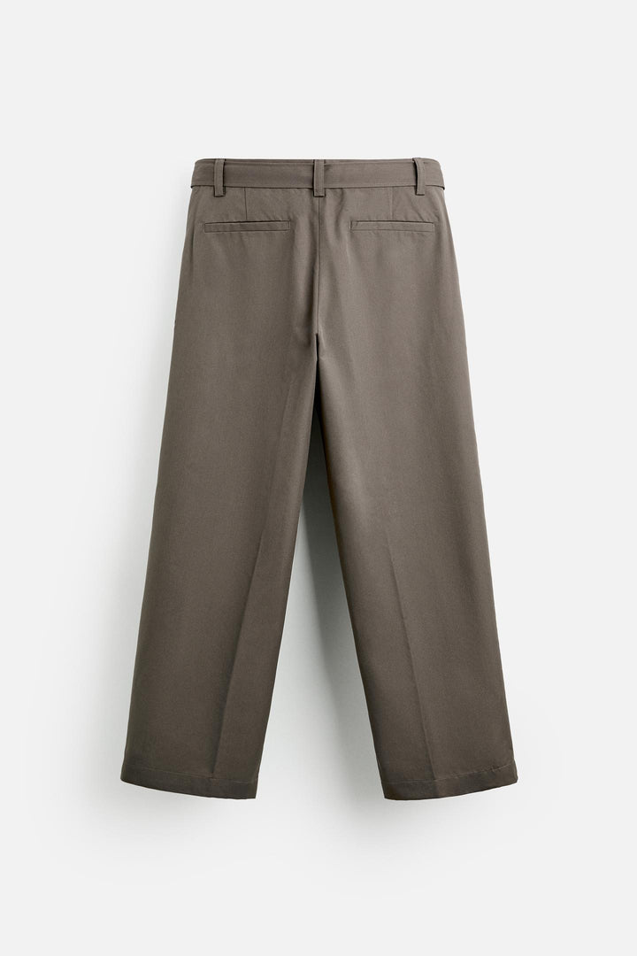 ZARA PLEATED PANTS WITH BELT