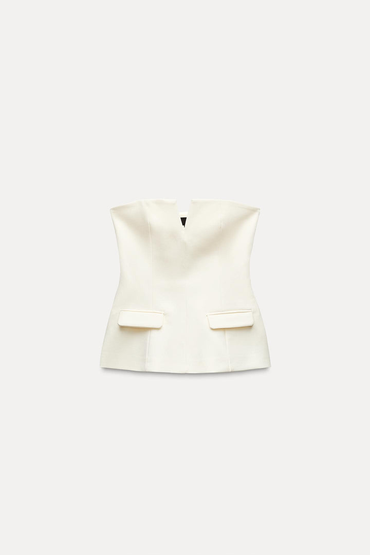 ZARA STRAPLESS TOP