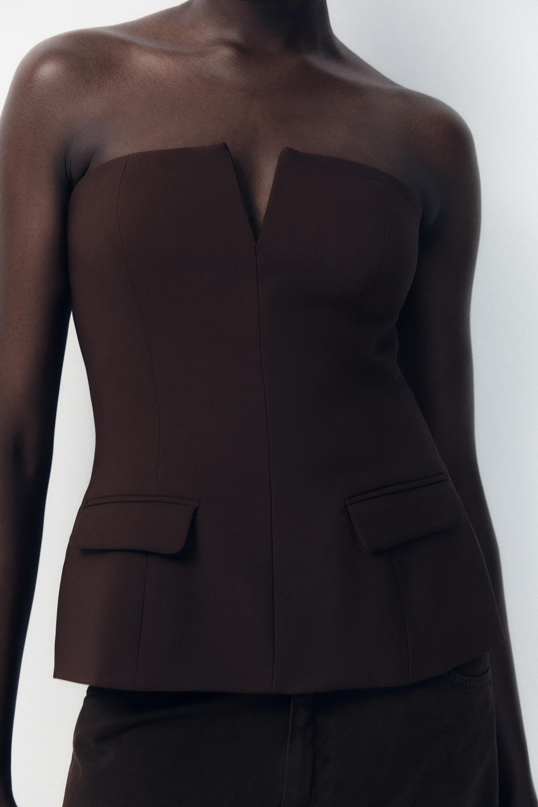 ZARA STRAPLESS TOP