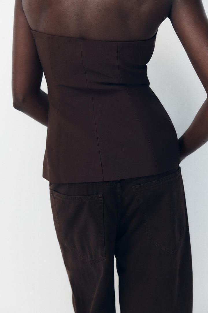 ZARA STRAPLESS TOP