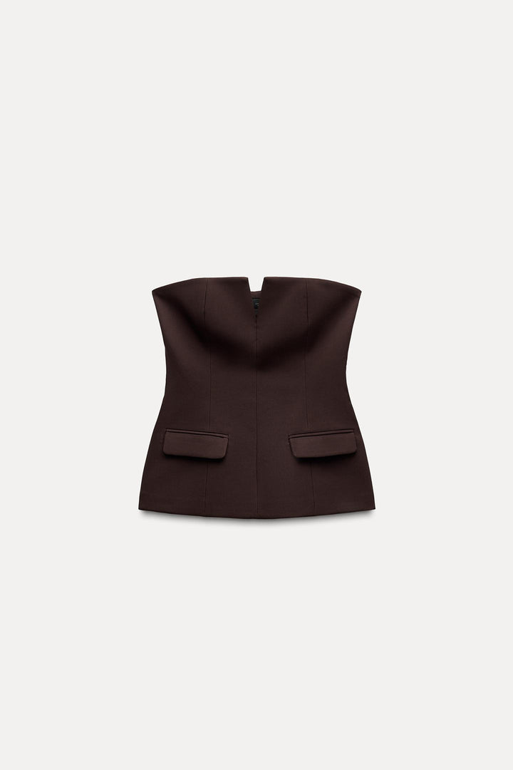 ZARA STRAPLESS TOP