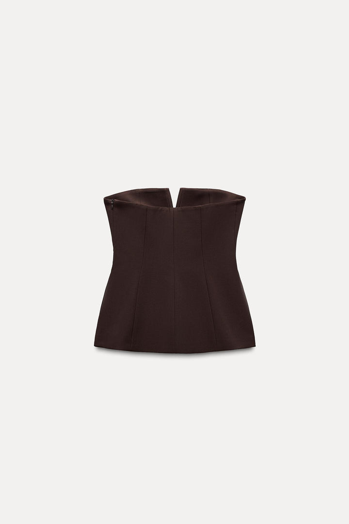ZARA STRAPLESS TOP