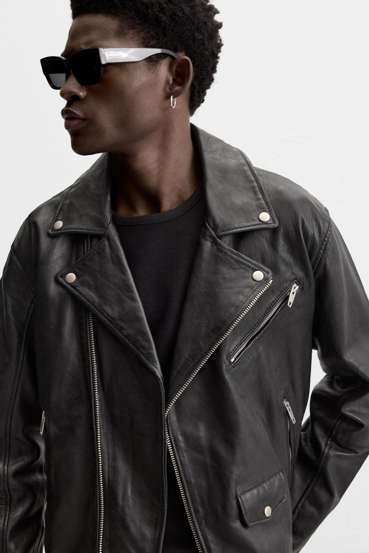 ZARA LEATHER BIKER JACKET