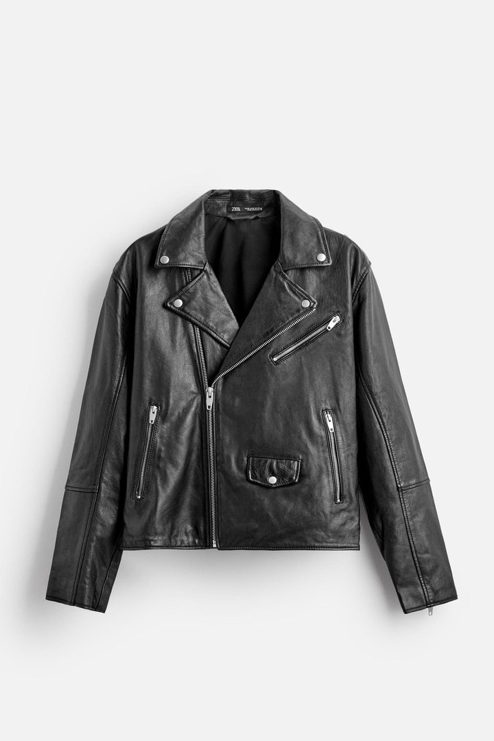 ZARA LEATHER BIKER JACKET