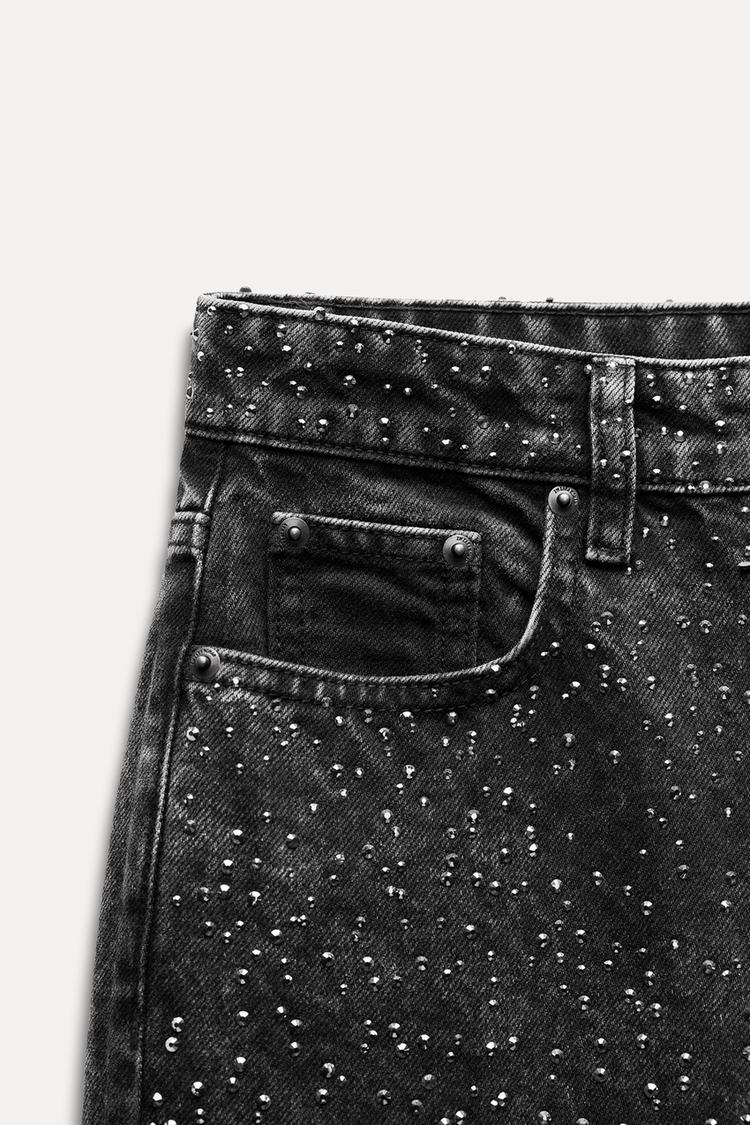 Zara RHINESTONE PANTS ZW COLLECTION