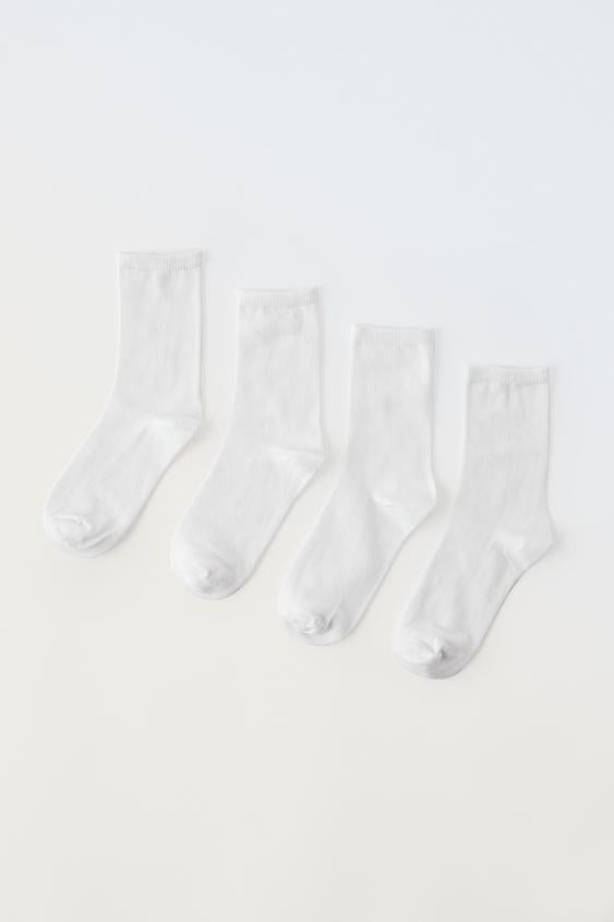 Zara FOUR-PACK OF LONG SOCKS