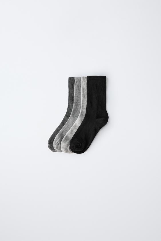 Zara FOUR-PACK OF LONG SOCKS