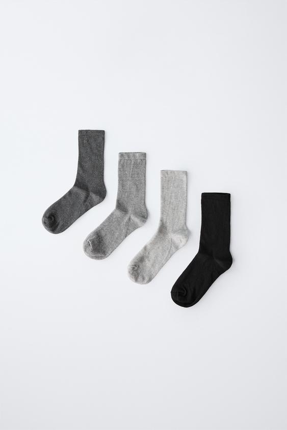 Zara FOUR-PACK OF LONG SOCKS