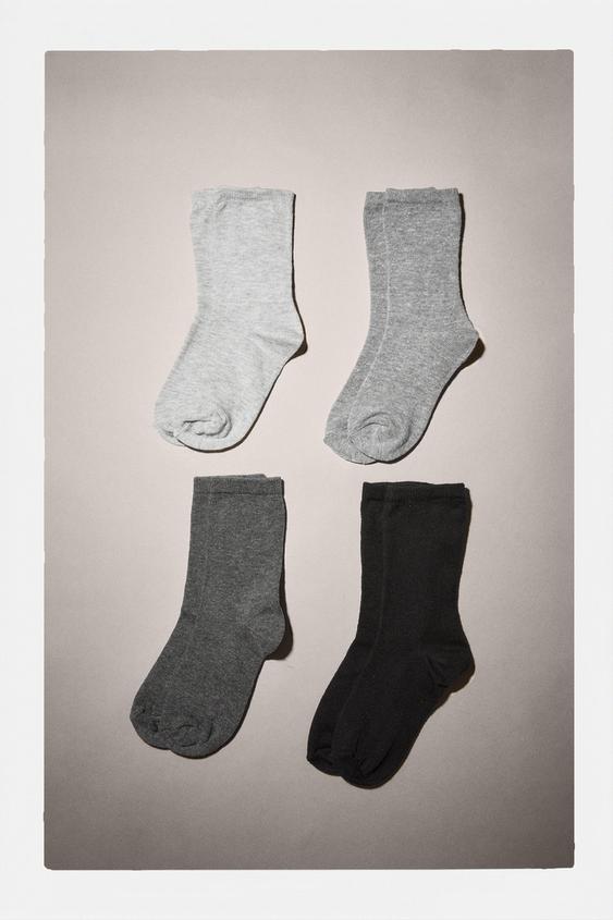 Zara FOUR-PACK OF LONG SOCKS