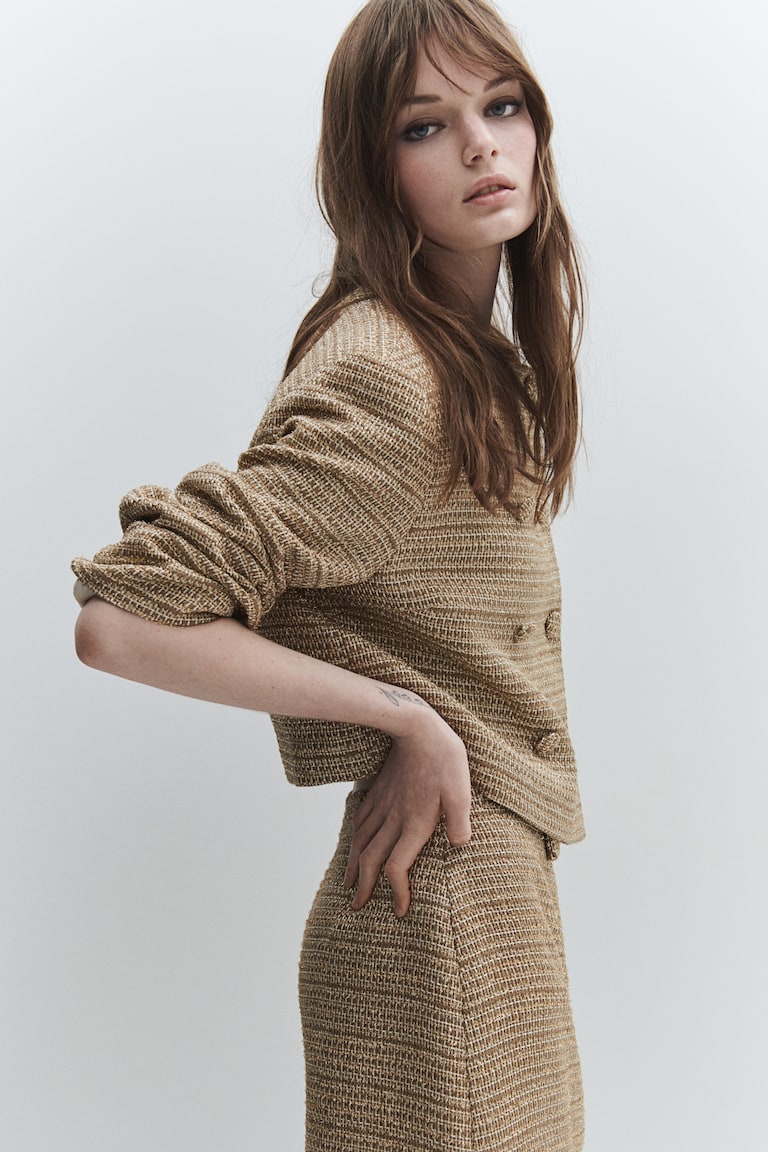 H&M Bouclé Mini Skirt