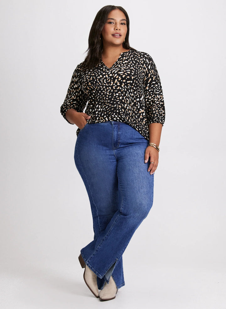 LAURA Abstract Print Top