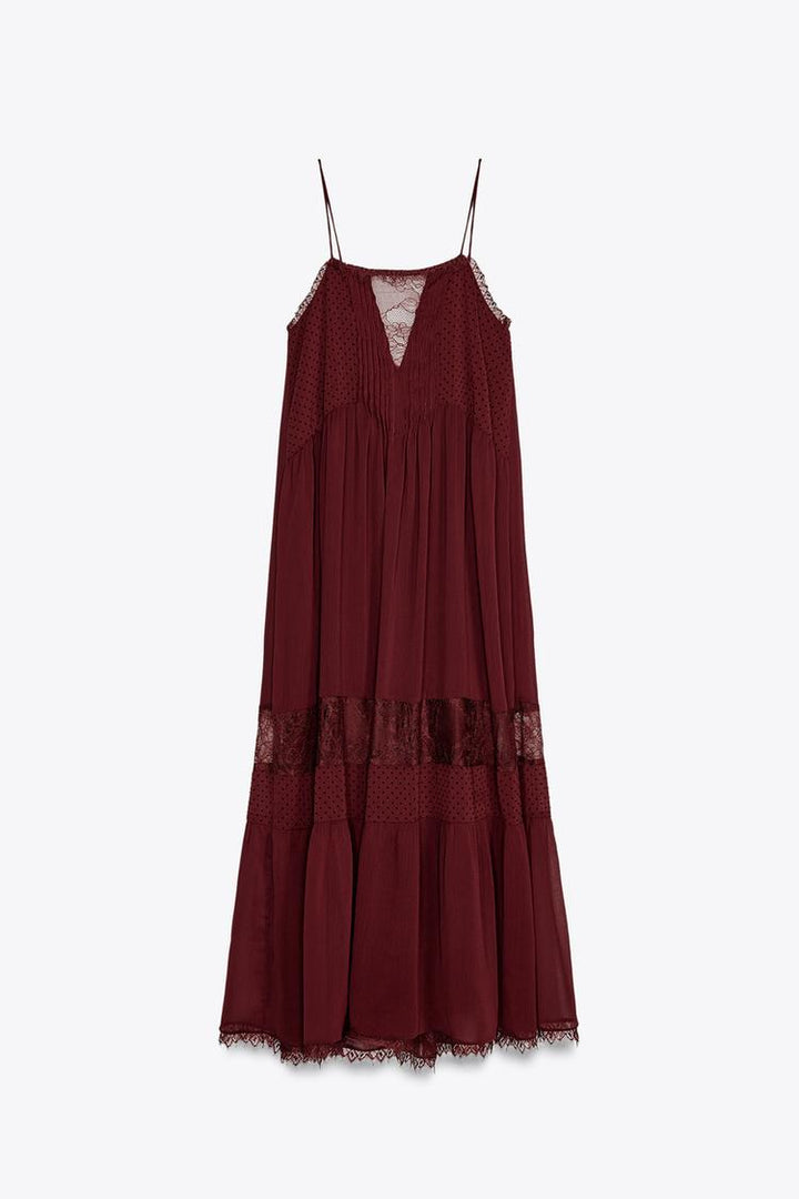 ZARA LACE MIDI DRESS
