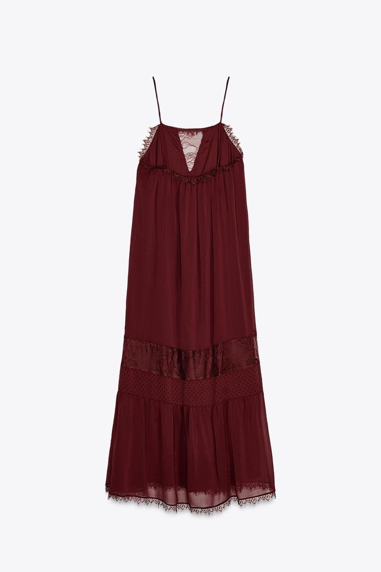 ZARA LACE MIDI DRESS