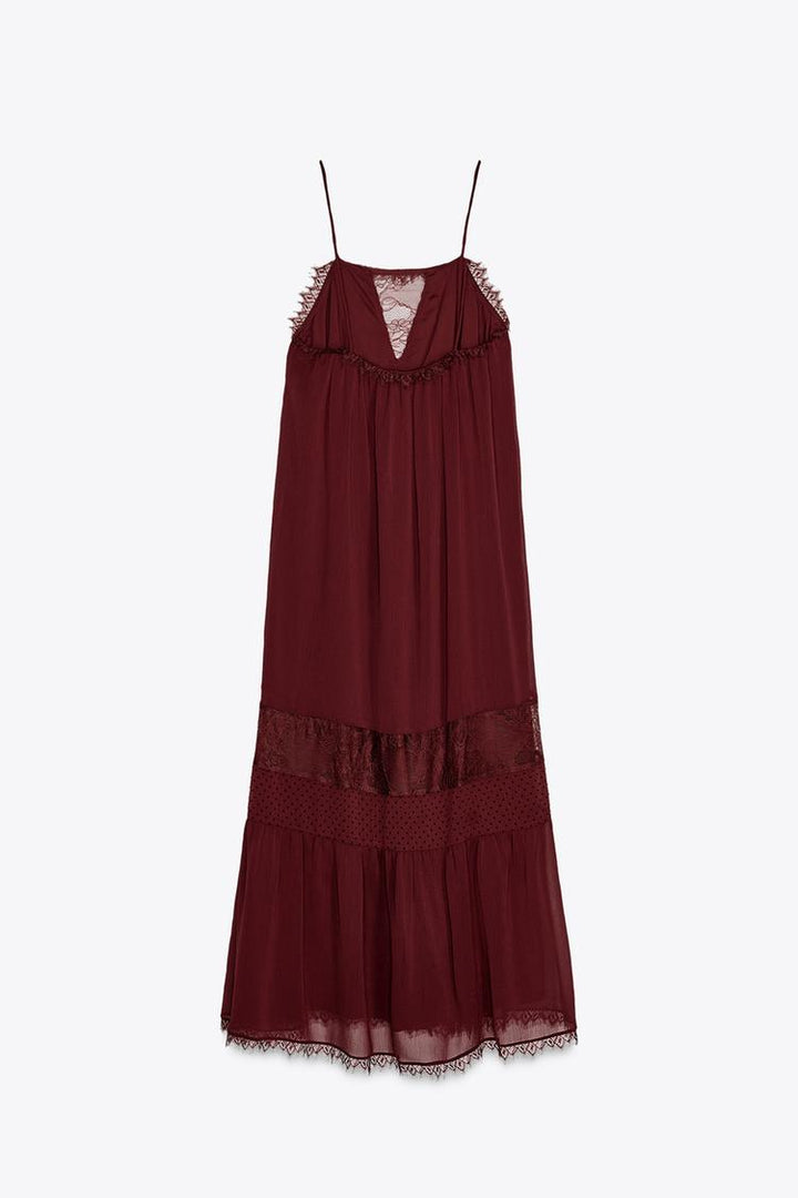 ZARA LACE MIDI DRESS