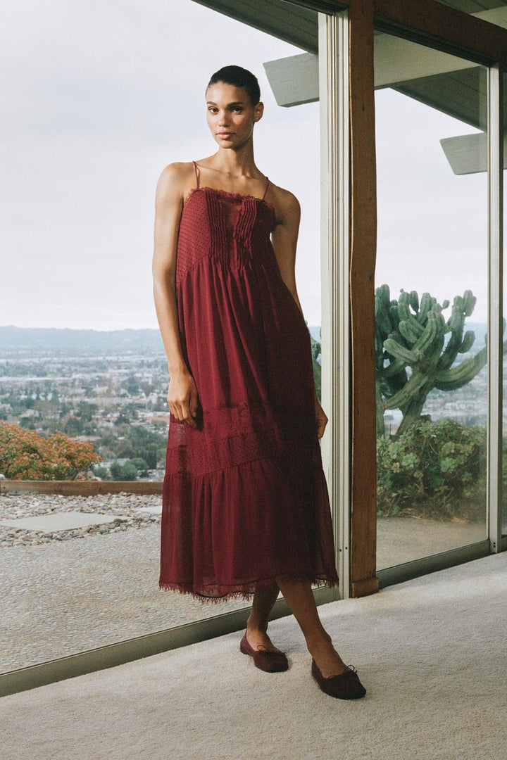 ZARA LACE MIDI DRESS