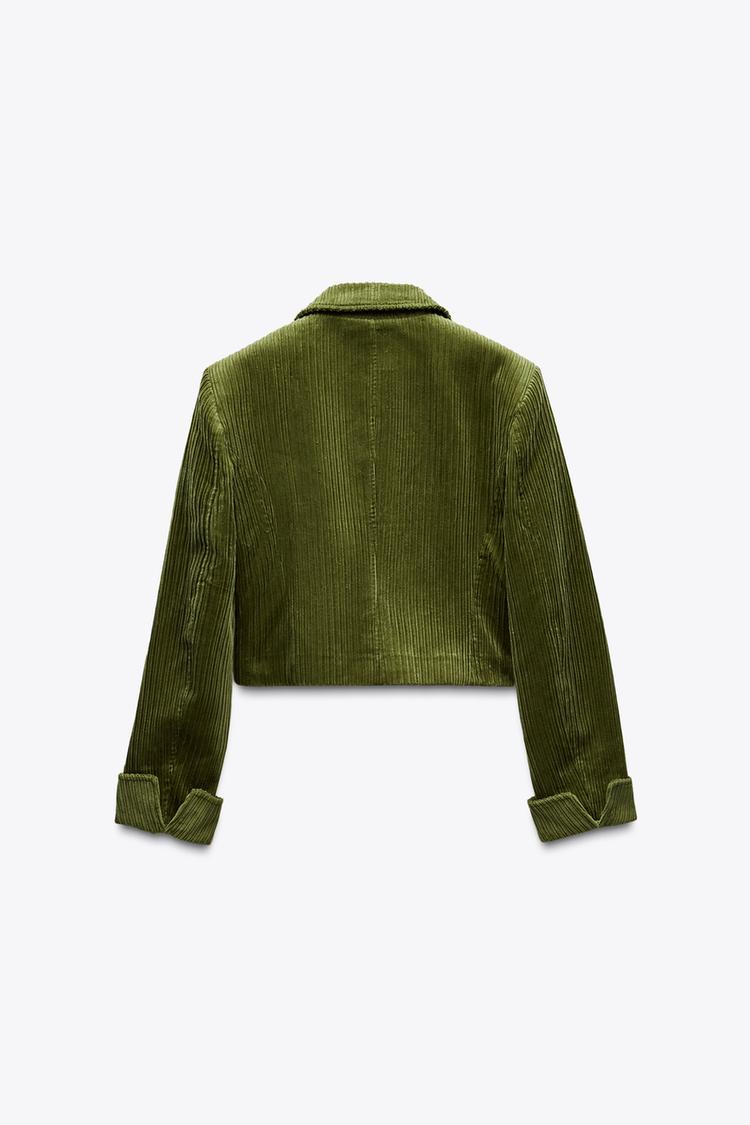 ZARA CROP CORDUROY JACKET