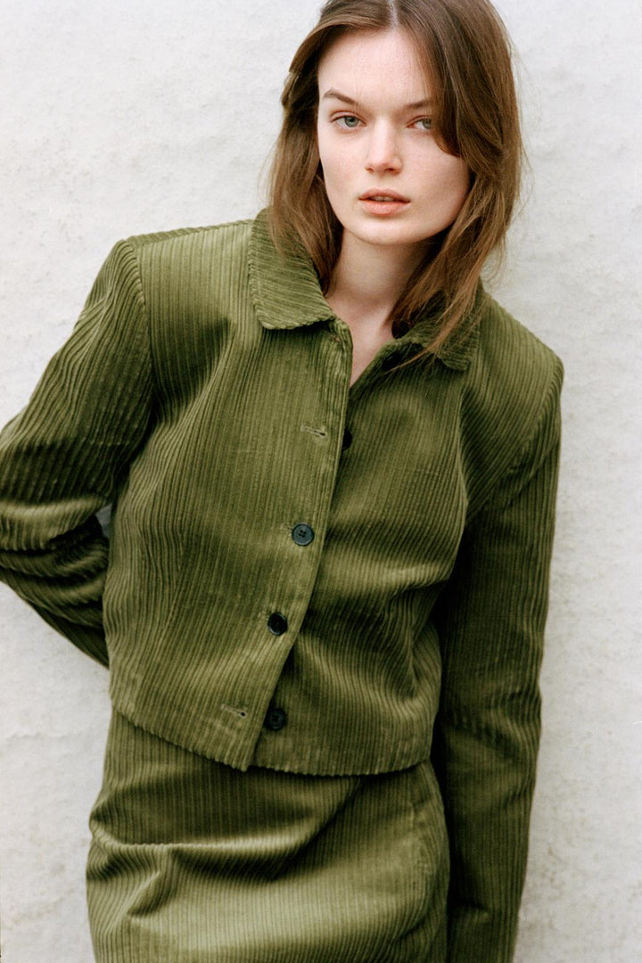 ZARA CROP CORDUROY JACKET