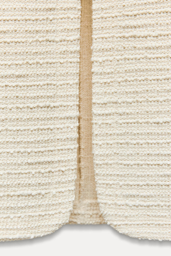 ZARA TEXTURED BOWS TOP