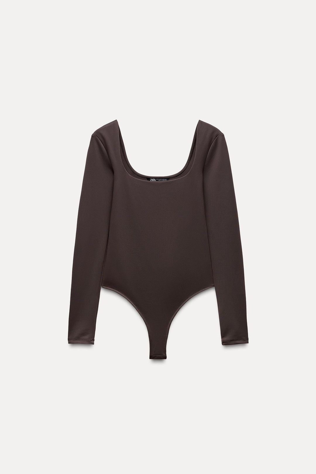 ZARA SQUARE NECK POLYAMIDE BODYSUIT