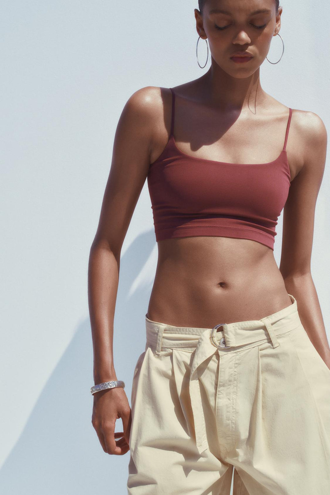 ZARA SEAMLESS CROP TOP