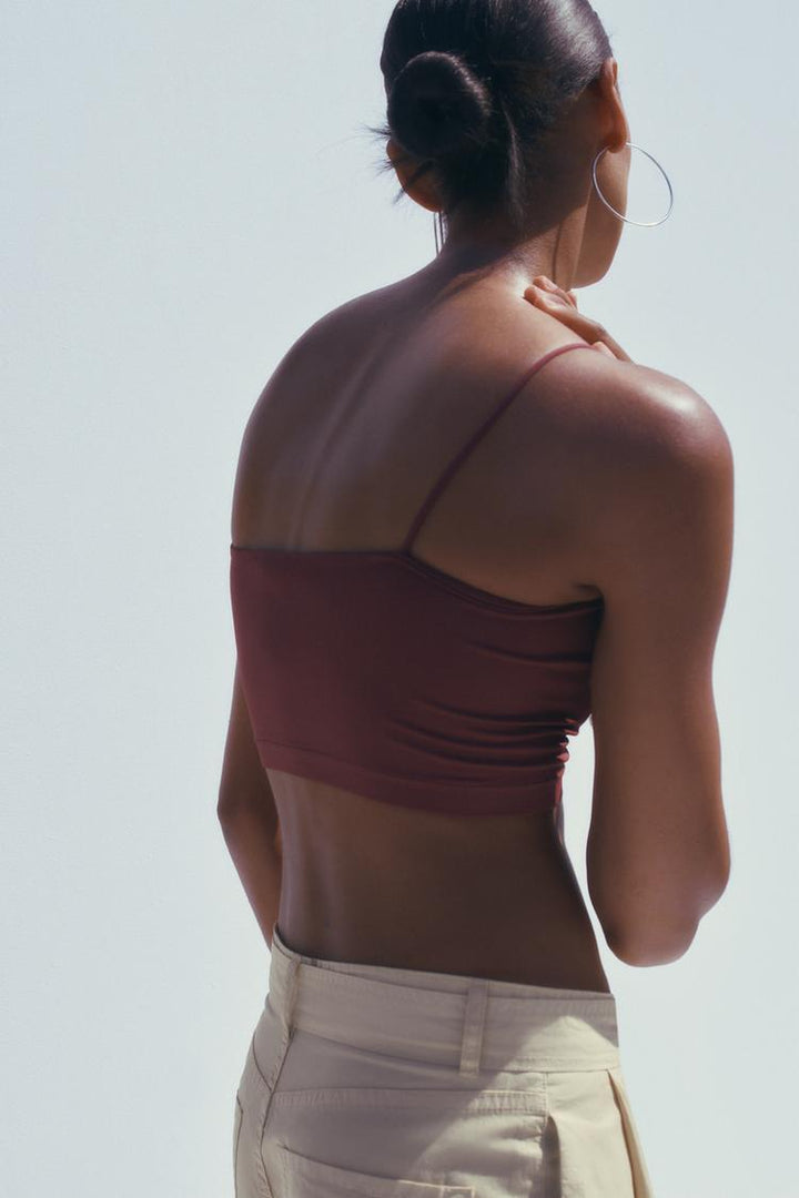 ZARA SEAMLESS CROP TOP