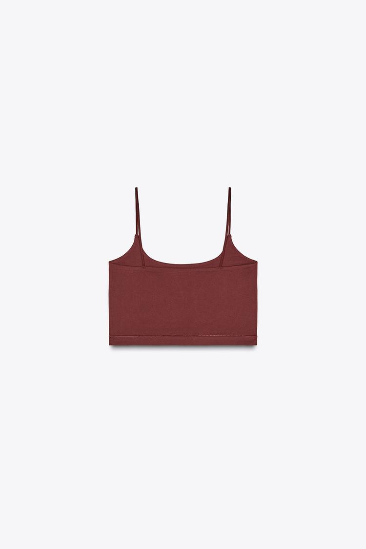 ZARA SEAMLESS CROP TOP