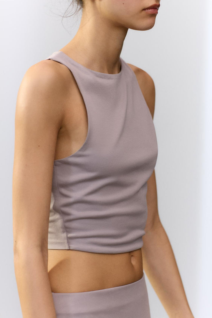 ZARA SLEEVELESS CROP TOP
