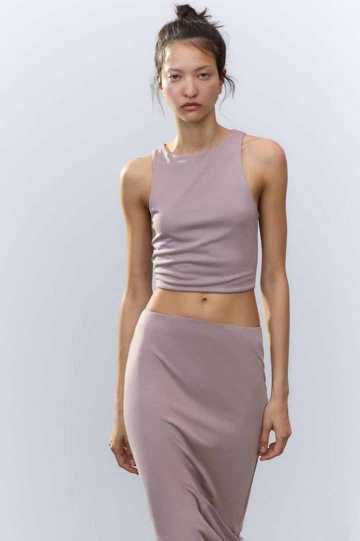 ZARA SLEEVELESS CROP TOP