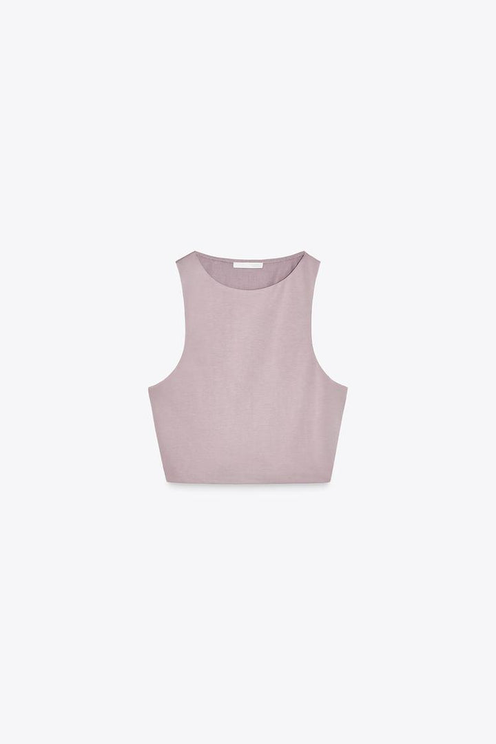 ZARA SLEEVELESS CROP TOP