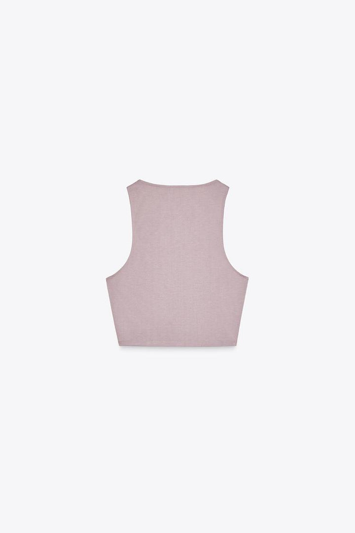 ZARA SLEEVELESS CROP TOP