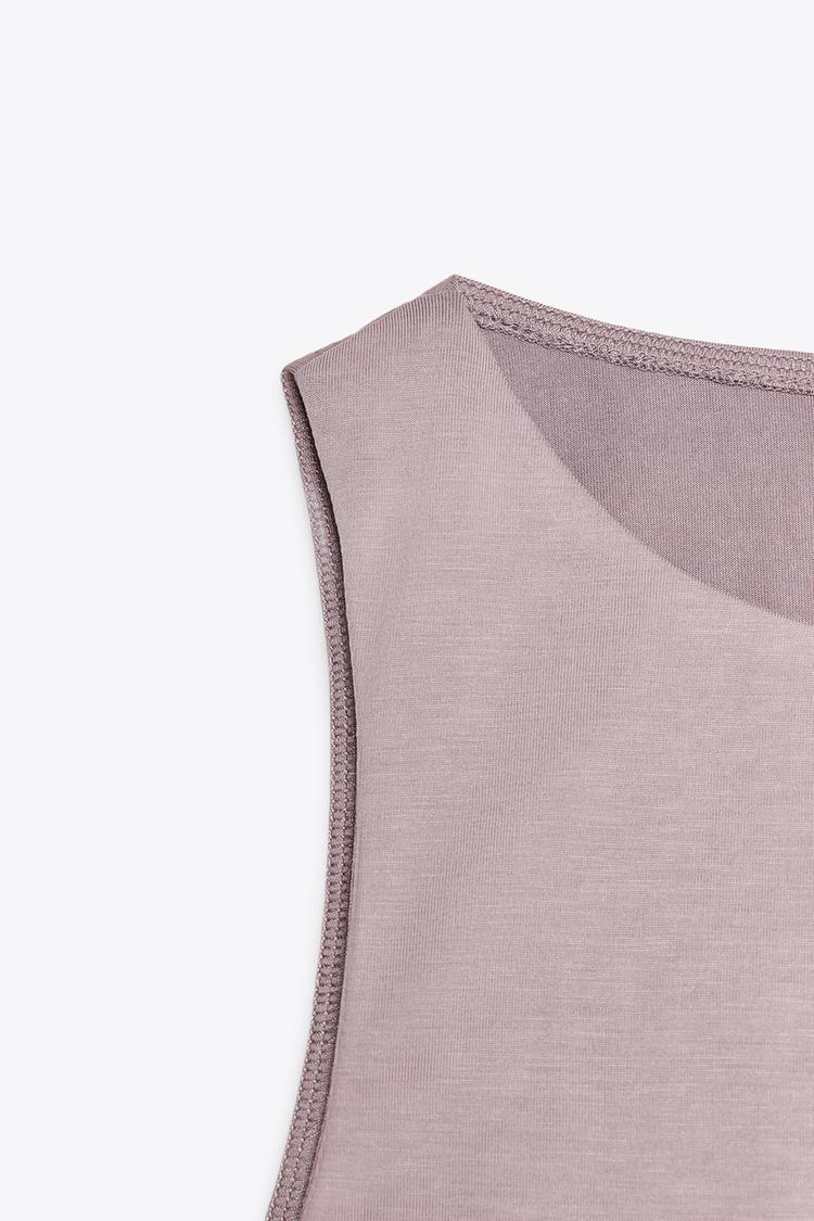 ZARA SLEEVELESS CROP TOP