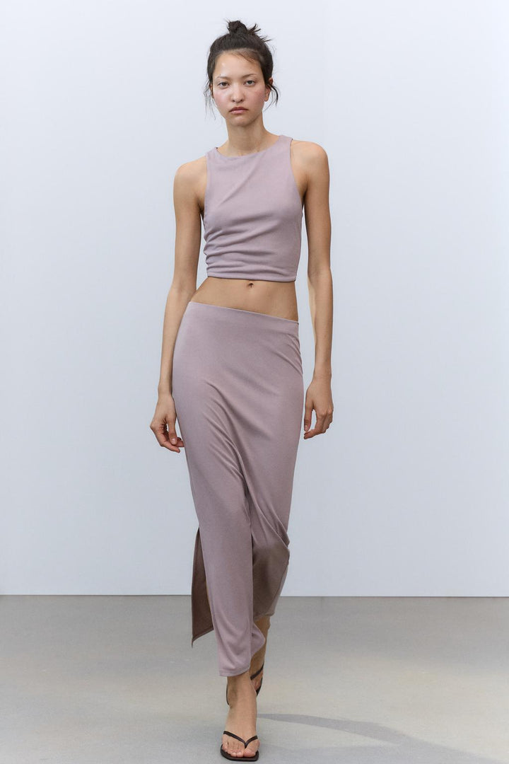 ZARA SLEEVELESS CROP TOP