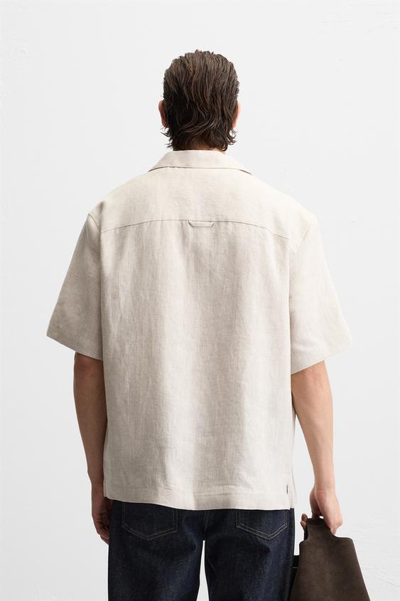 Zara  LINEN SHIRT
