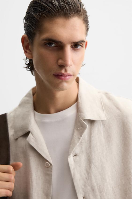 Zara  LINEN SHIRT