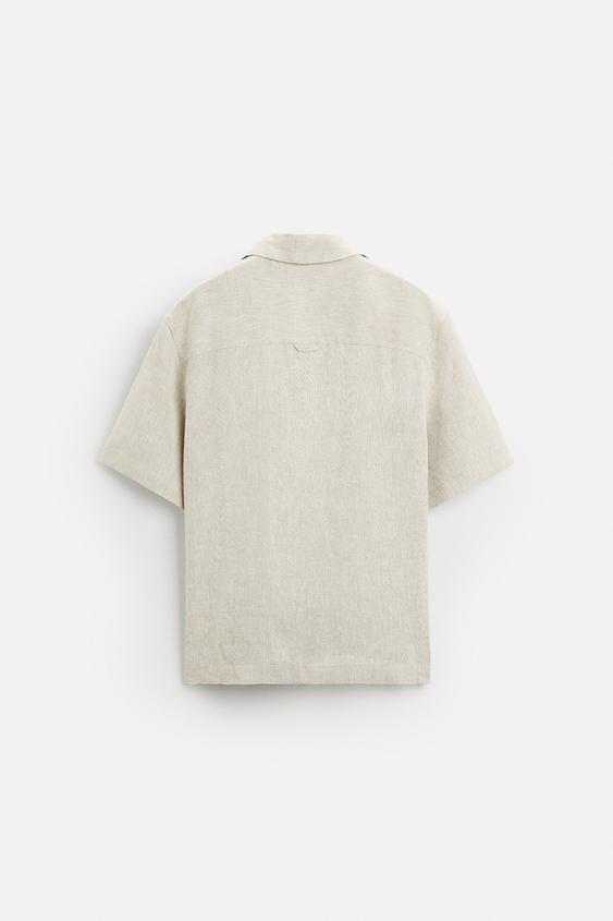 Zara  LINEN SHIRT