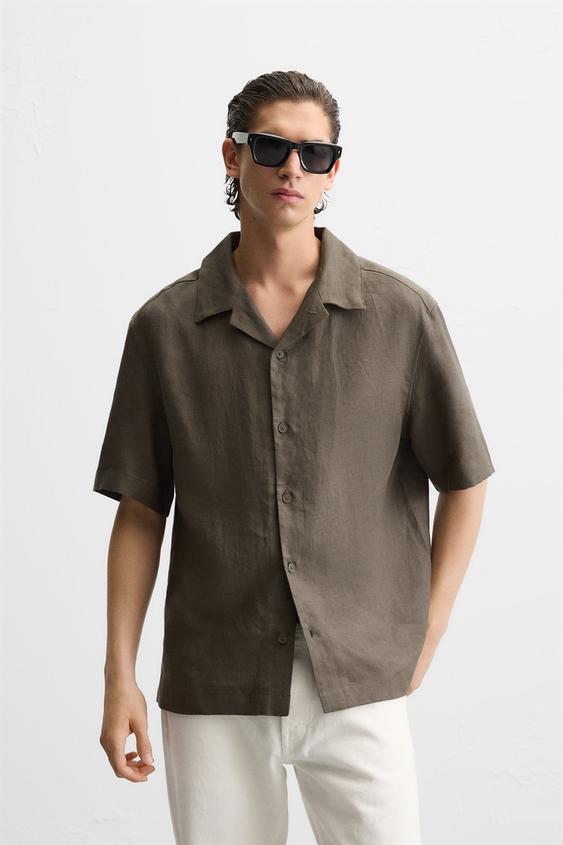 Zara  LINEN SHIRT