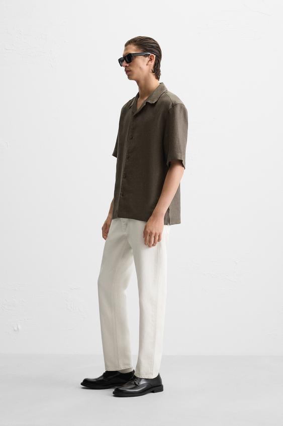 Zara  LINEN SHIRT