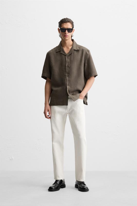 Zara  LINEN SHIRT