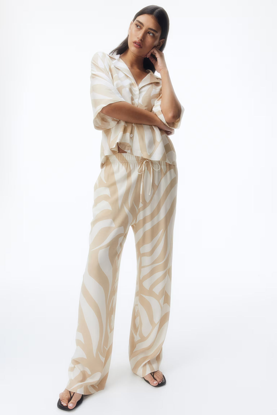 H&M Viscose Drawstring Pants