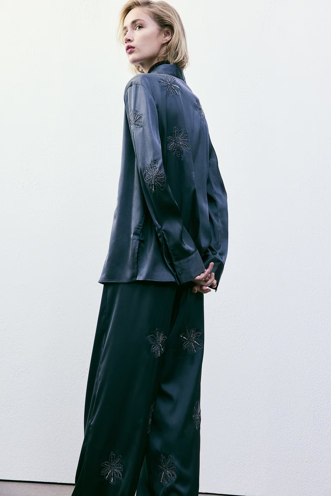 H&M Embroidered Pants