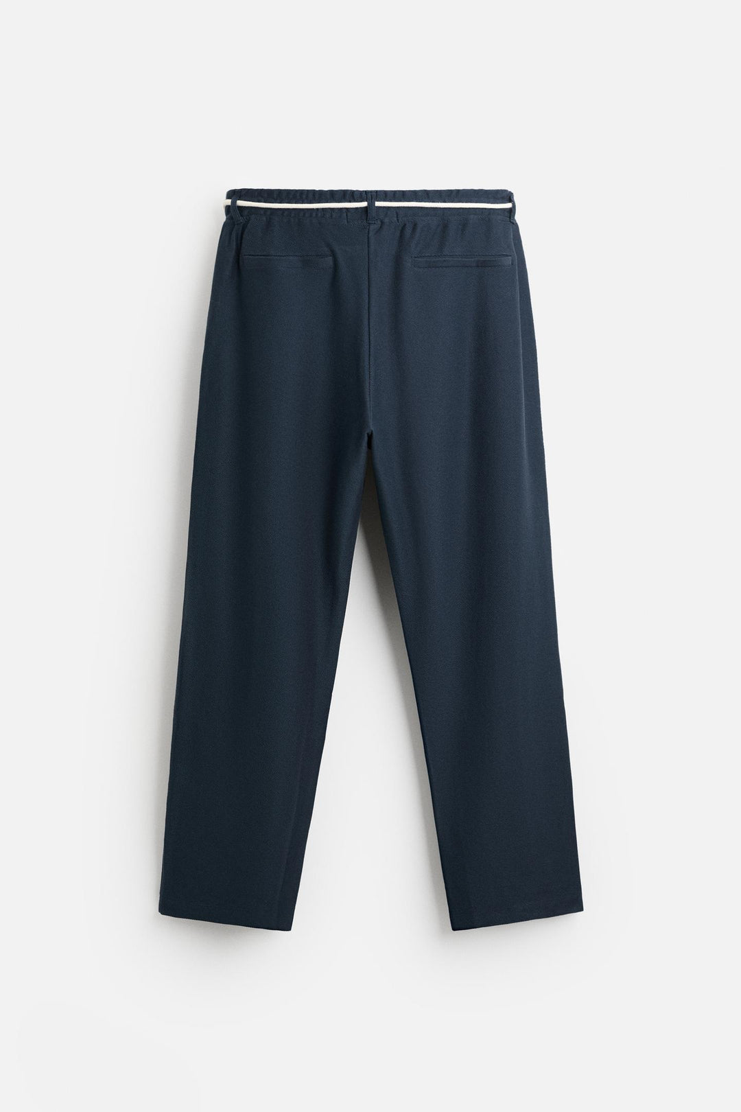 ZARA CONTRASTING BELT PANTS