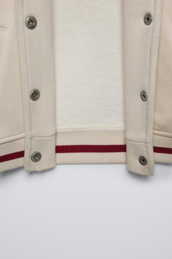 Zara BOMBER JACKET WITH EMBROIDERED BOW