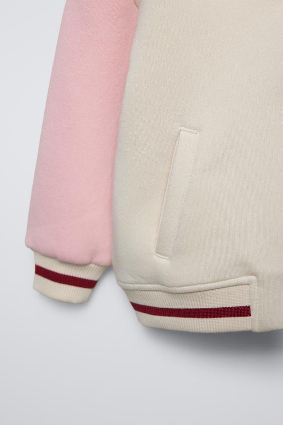 Zara BOMBER JACKET WITH EMBROIDERED BOW