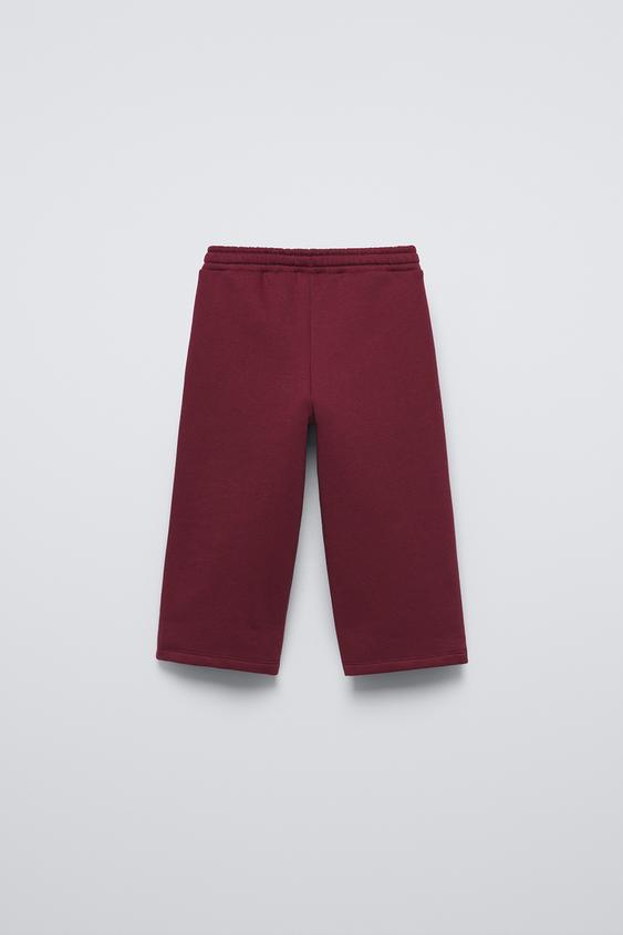 Zara WIDE LEG TEXTURED PANTS